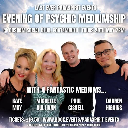 Cover image for Last Ever ParaSpirit Event Evening Of Psychic Mediumship @ Cosham Social Club